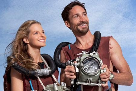 Yvonne Catterfeld und Benjamin Sadler in "DAS MÄDCHEN AUF DEM MEERESGRUND" - Regie: Ben Verbong