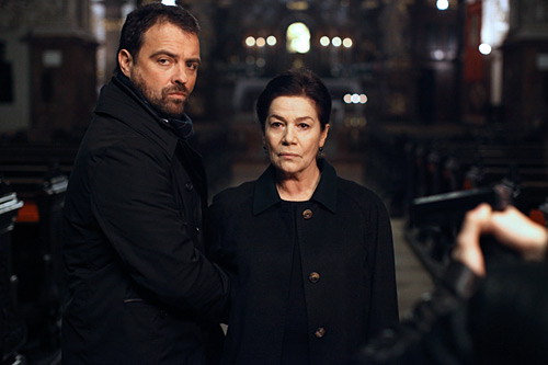 Jürgen Maurer und Hannelore Elsner in "SPUREN DES BÖSEN - RACHEENGEL" - Regie: Andreas Prochaska