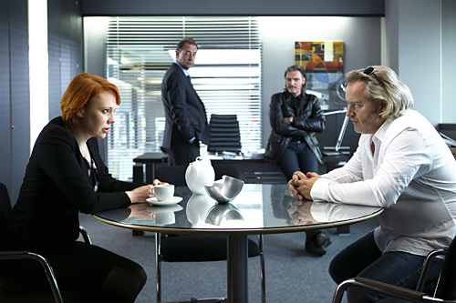 Stefanie Dvorak, Dietrich Siegl, Stefan Jürgens, Gregor Seberg in "SOKO DONAU / SOKO WIEN 2013" - IX.Staffel - Regie: Holger Barthel